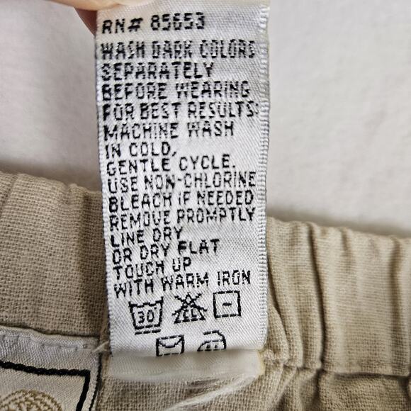 VTG Napa Valley Linen Blend Maxi Skirt Beaded Embroidered Womens 24W Lagenlook - Picture 12 of 16